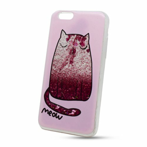 Puzdro Shimmer Design TPU iPhone 6/6s - mačka