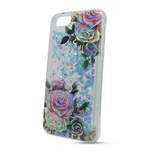 Puzdro Shimmer Design TPU iPhone 7/8 - kvety