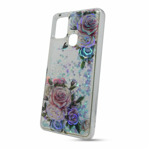 Puzdro Shimmer Design TPU Samsung Galaxy A21s A217 - kvety