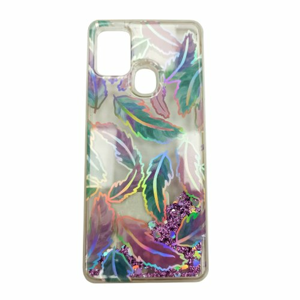 Puzdro Shimmer Design TPU Samsung Galaxy A21s A217 - lístie