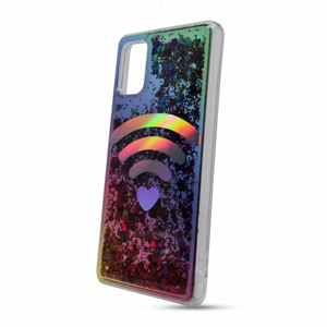 Puzdro Shimmer Design TPU Samsung Galaxy A41 A415 - srdce