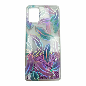 Puzdro Shimmer Design TPU Samsung Galaxy A71 A715 - lístie