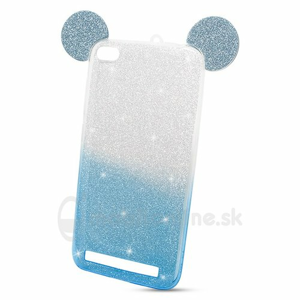 Puzdro Shimmer Mickey TPU Xiaomi Redmi 5A - strieborno-modré