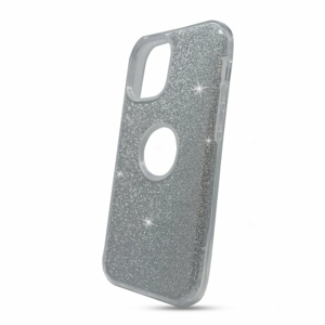 Puzdro Shimmer TPU iPhone 12 Pro Max - strieborné