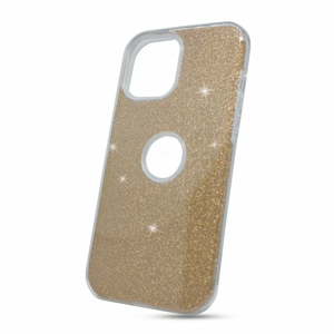 Puzdro Shimmer TPU iPhone 12/12 Pro - zlaté