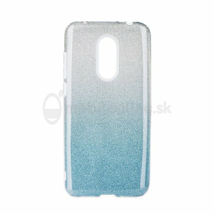 Puzdro Shining 3in1 TPU Xiaomi Redmi 5 Plus - modro-strieborné