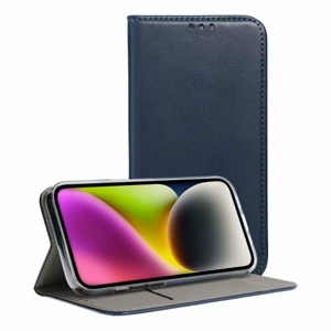 Puzdro Smart Magnetic Book Motorola Moto Edge 40 Neo - tmavo-modré