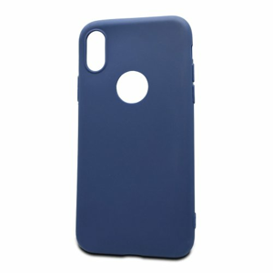 Puzdro Soft TPU iPhone X/Xs - tmavo modré