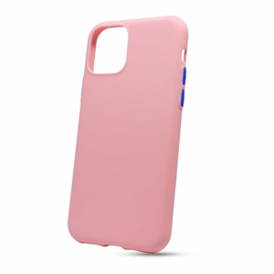 Puzdro Solid Silicone TPU iPhone 11 (6.1) - svetlo ružové