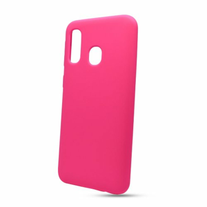 Puzdro Solid Silicone TPU Samsung Galaxy A40 A405 - neon ružové