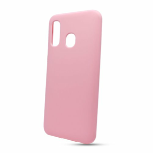 Puzdro Solid Silicone TPU Samsung Galaxy A40 A405 - svetlo ružové