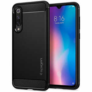 Puzdro Spigen Rugged Armor Xiaomi Mi9 SE - čierne