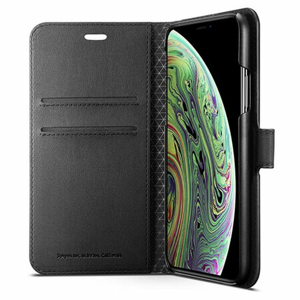 Puzdro Spigen Wallet S iPhone Xs - black
