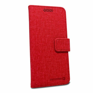 Puzdro Swissten Libro Uni Book veľkosť XL - červené (158 x 80mm)