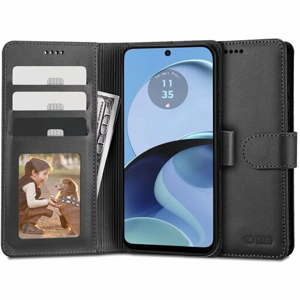 Puzdro Tech-Protect Wallet Book Motorola Moto G14 - čierne