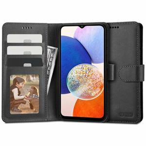 Puzdro Tech-Protect Wallet Book Samsung Galaxy A14 4G/5G - čierne