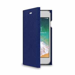 Puzdro typu kniha CELLY Shell pre Apple iPhone 7/8/SE (2020), modré