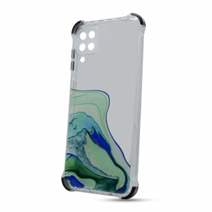 Puzdro Water TPU Samsung Galaxy A12 A125 vzor 3 - zelené