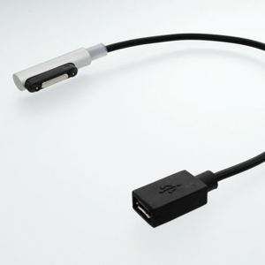 Redukcia micro USB / magnetický konektor Sony Xperia, strieborná