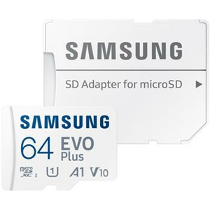 SAMSUNG 50927
Pamäťová karta SAMSUNG microSDXC 64GB EVO Plus + SD adaptér