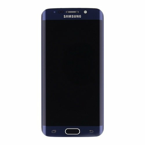 Samsung G925 Galaxy S6 Edge - LCD Displej + Dotyková Plocha + Sklíčko s Rámom - Čierny