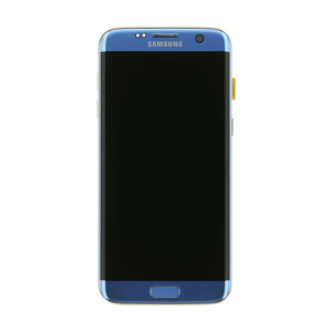 Samsung G935 Galaxy S7 Edge - LCD Displej + Dotyková Plocha - Modrý (Service Pack)