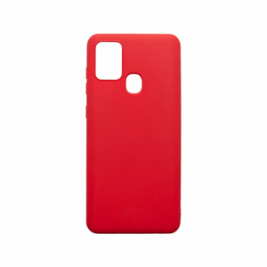 Samsung Galaxy A21s červené gumené puzdro, matné