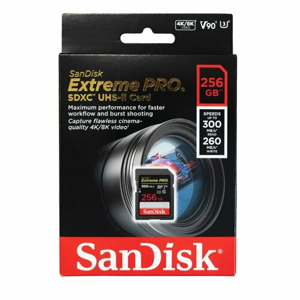 SanDisk Extreme PRO/SDXC/256GB/300MBps/UHS-II U3 / Class 10