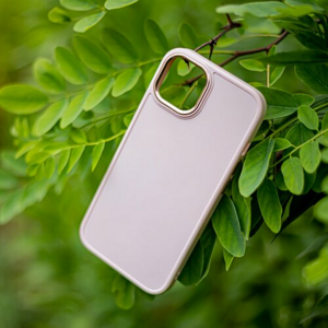 Satin case for iPhone 15 6,1" pink