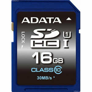 SDHC karta A-DATA Premier UHS-I 16GB Class 10 Ultra High Speed