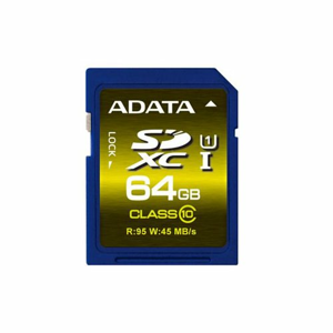 SDXC karta A-DATA 64GB Premier UHS-I Class 10 Ultra High Speed