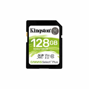 SDXC karta KINGSTON 128GB Canvas Select Plus SD Class 10 UHS-I (r100MB/s, w85MB/s)