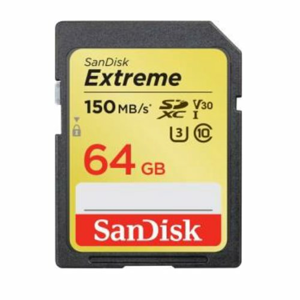 SDXC karta SanDisk Extreme 64GB 150MB/s V30 UHS-I U3