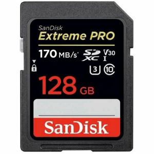 SDXC karta SANDISK Extreme Pro 128GB 170MB/s V30 UHS-I