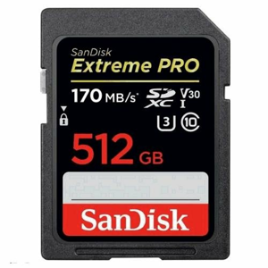 SDXC karta SANDISK Extreme Pro 512GB 170MB/s V30 UHS-I
