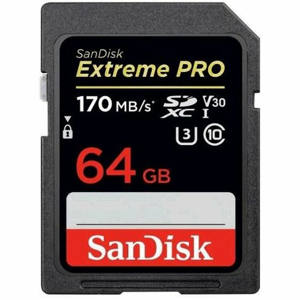 SDXC karta SANDISK Extreme Pro 64GB 170MB/s V30 UHS-I