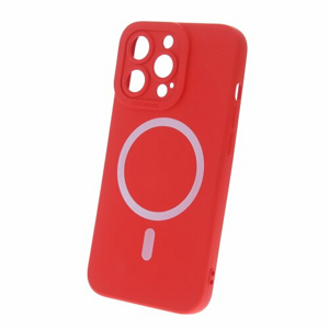 Silicon Mag case for iPhone 15 Plus 6,7" red