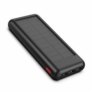 Solárna nabíjačka Allpowers AP-SC-004-BLA 1,5W + 24000mAh Power Bank Čierna