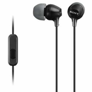 SONY sluchátka MDR-EX15AP, handsfree, černé