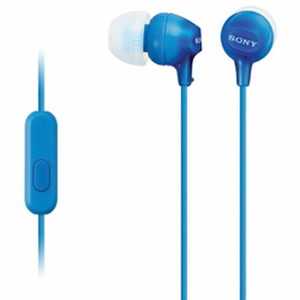 SONY sluchátka MDR-EX15AP, handsfree, modré