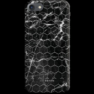SoSeven Milan Case HoneyComb Marble Black Kryt pro iPhone 6/6S/7/8