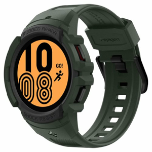 Spigen Rugged Armor "PRO" strap for Samsung Galaxy Watch 4 44 mm military green