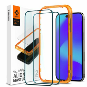 Spigen tempered glass Alm Glass FC 2-Pack for iPhone 14 Pro Max 6,7" black