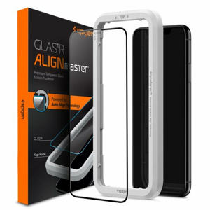Spigen tempered glass Alm Glass FC for iPhone 11 black