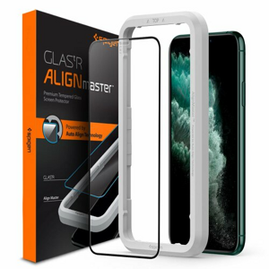 Spigen tempered glass Alm Glass FC for iPhone 11 Pro Max black