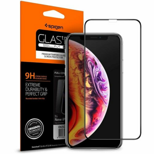 Spigen tempered glass Glass FC for iPhone 11 Pro Max black