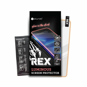 Sturdo Rex Luminous ochranné sklo iPhone 14, oranžová