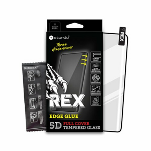 Ochranné sklo Sturdo Rex Motorola Edge 40, celotvárové - čierne