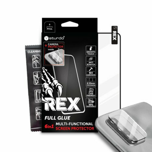 Sturdo Rex protective glass + Camera protection Xiaomi 13 Lite, Full Glue, 6v1