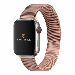 Tactical 349 Loop Magnetický Kovový Řemínek pro Apple Watch 1/2/3/4/5/6/SE 38/40mm Rose